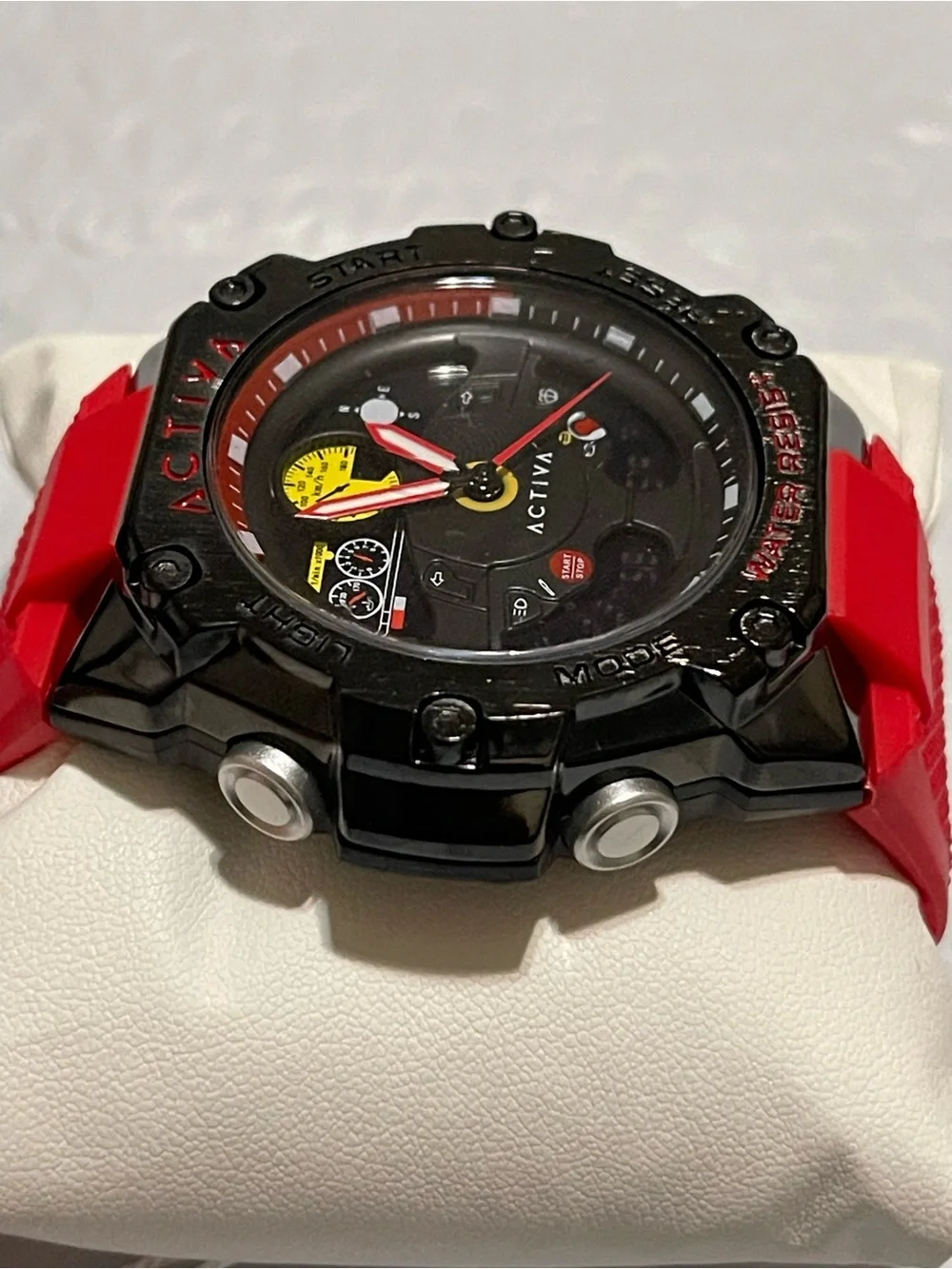 Activa X Invicta Analog & Digital Men's Watch - 55mm, Red & Black